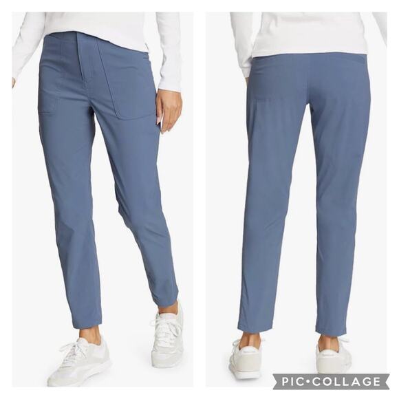 Eddie Bauer Blue Horizon Straight Ankle Pants Pull On Size 14 - Picture 1 of 6